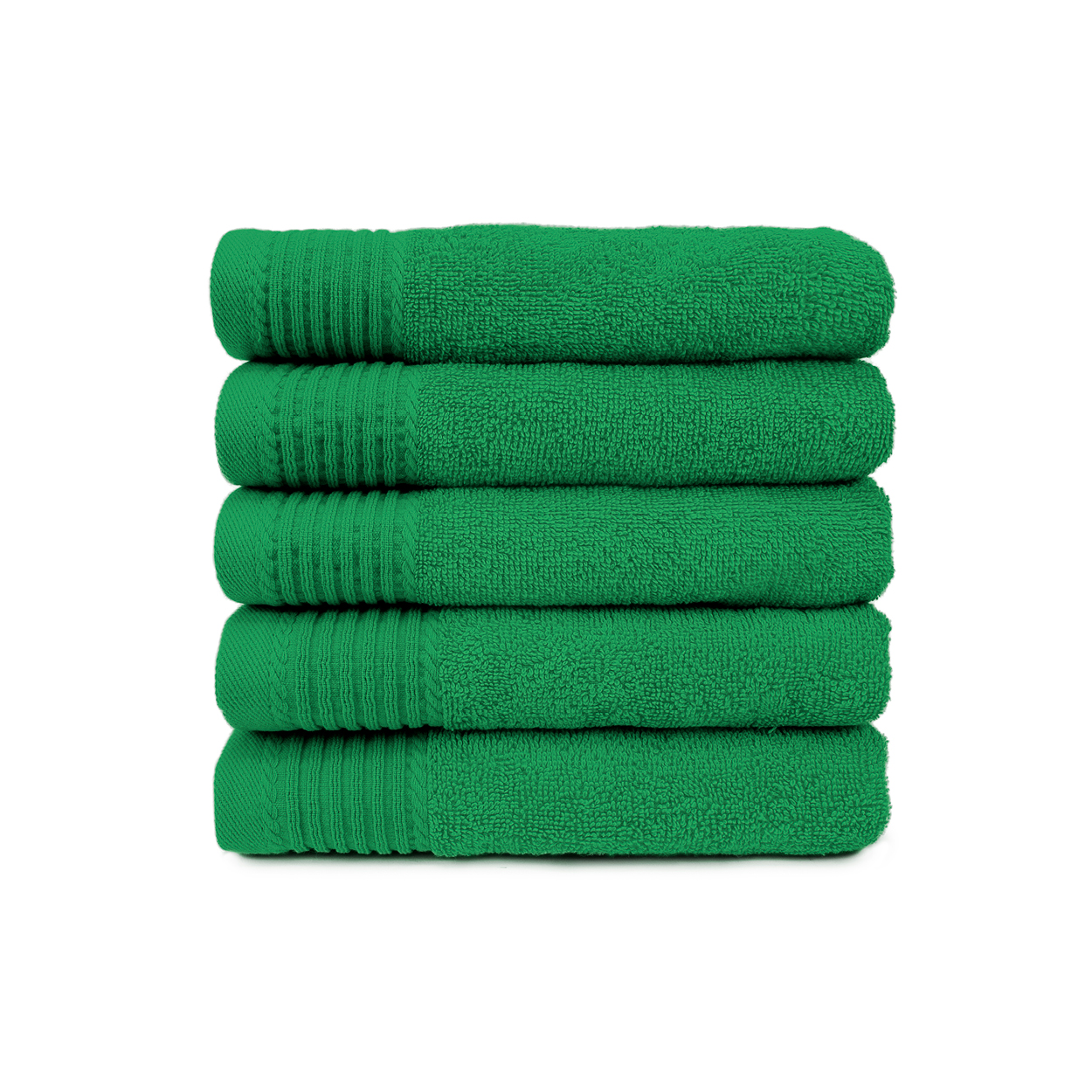 The One Handdoek 450 gram 50x100 cm Groen (5 stuks)