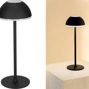 JONSKA LED Tafellamp - Oplaadbaar - Zwart