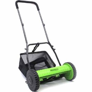 Profeco handmaaier 30 cm - Handgrasmaaier - Kooimesmaaier met 18L opvangbak - Instelbare maaihoogte