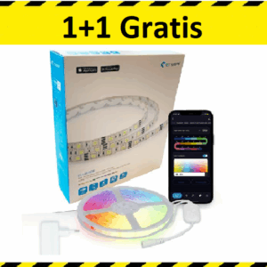 Etiger slimme LED strip RGB - IP65 - 5 meter 1+1 Gratis