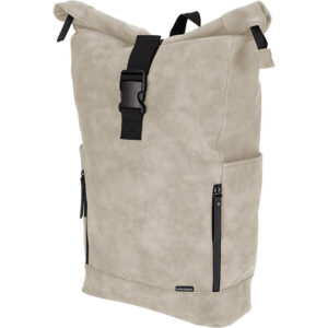 Norlander Rolltop Fietsrugzak 24L - Waterafstotend - Nubuck - 30 x 14 x 56 cm - Taupe