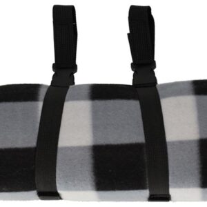 Norlander Picknickkleed - Met fietsdrager - Geruit - 120 x 135 cm - Grijs