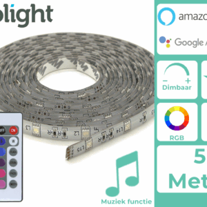 Prolight LED-Strip - Multicolour - 5 Meter - Met Afstandsbediening
