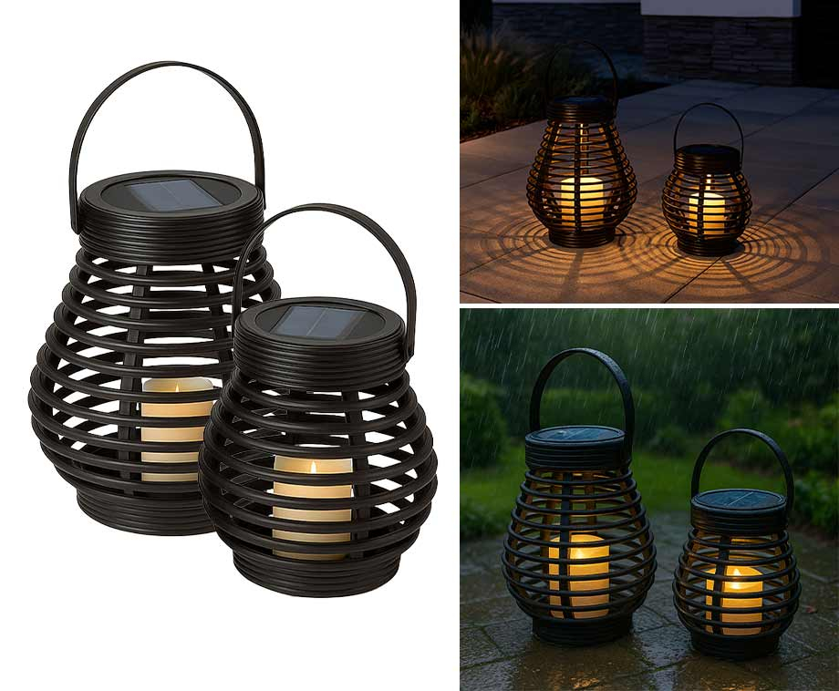 2-Pack Solar Lantaarns
