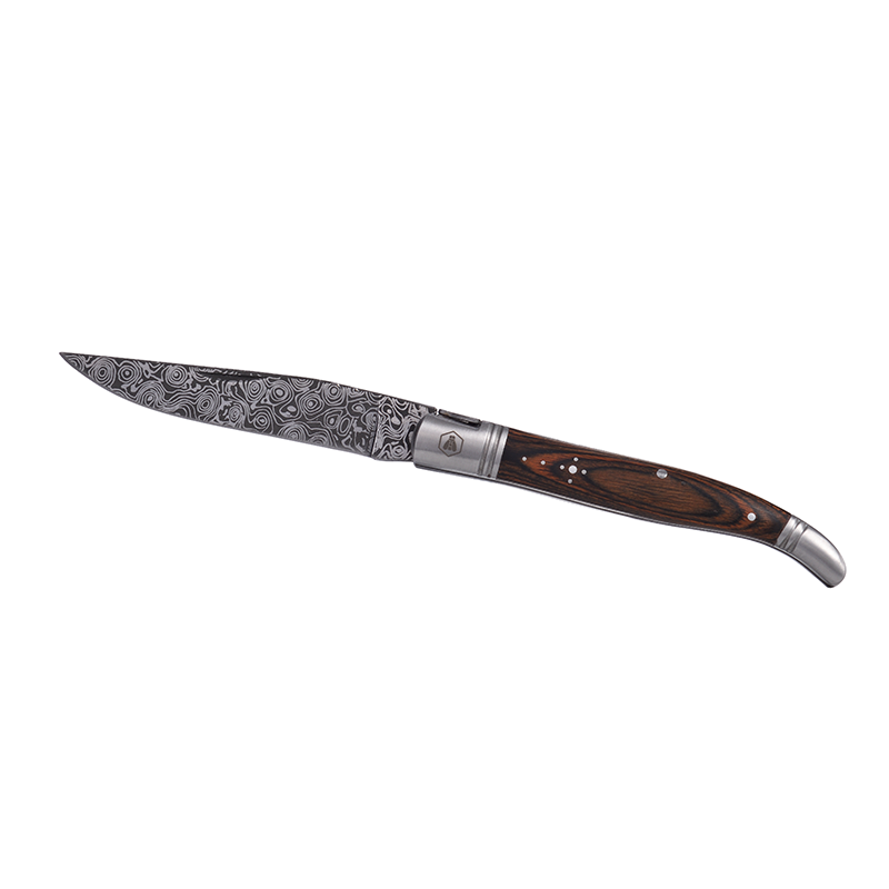 Laguiole Zakmes met Damascus Patroon