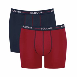 2-Pack Sloggi Men Start Herenondergoed-Short-Blauw/Rood-XXL