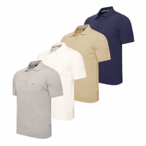 Cappuccino Gebreide Polo Caorle