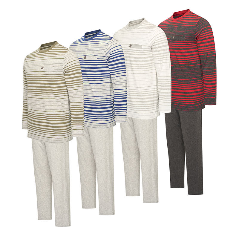 Cappuccino Katoenen Herenpyjama Siena