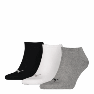 Puma sokken invisible grijs-wit-zwart 3-pack-47-49