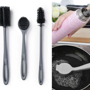 3-Delige Set Siliconen Afwasborstels