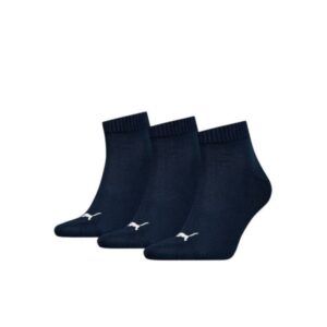 Puma Quartersokken Plain 3-pack Navy-35-38