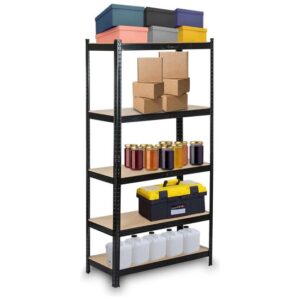 Profeco Stellingkast - Zwart - 180 x 90 x 40 cm