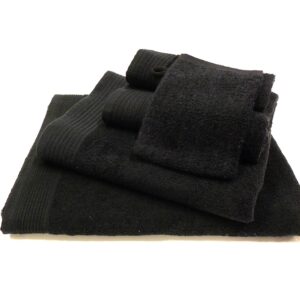 The One basic pakket badtextiel 450 gram Zwart - 18 stuks