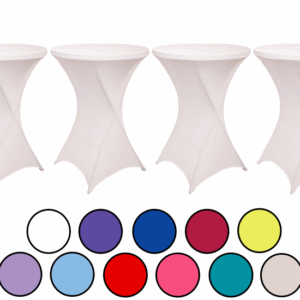 4-pack Statafelrokken - Stretch - ∅80-85x110 cm