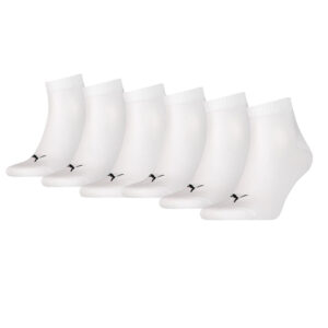 Puma Quarter Sokken Wit 6-pack-43/46