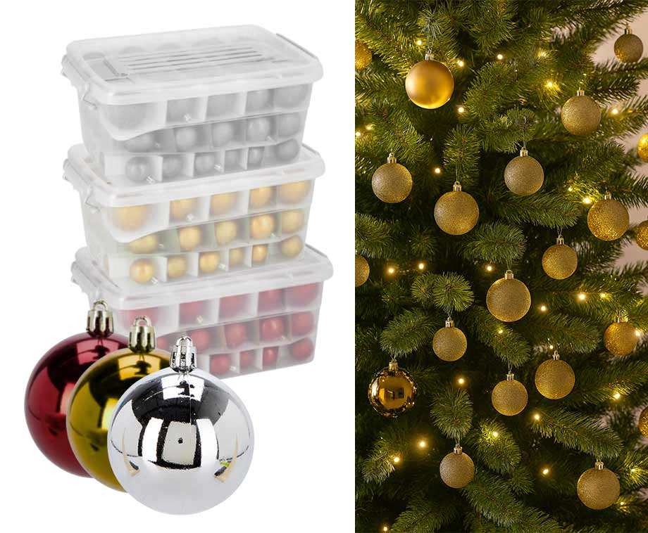 70-Delige Set Kerstballen