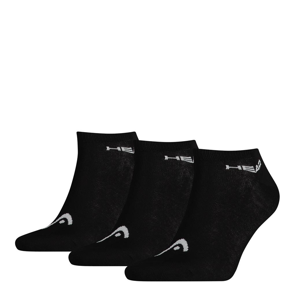 Head 3-pack Unisex Sneaker Sock Black-39-42
