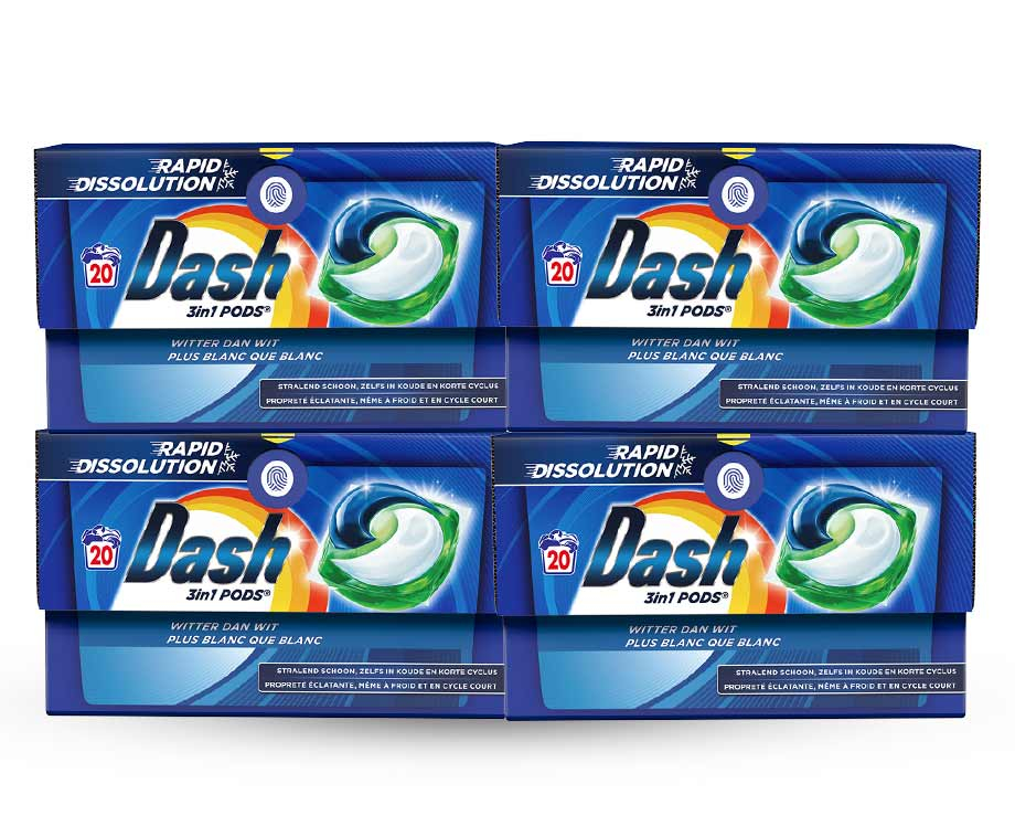 80-Pack Dash Witter Dan Wit 3-In-1 Pods