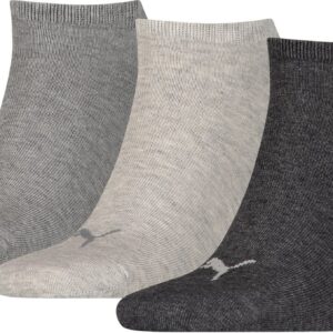 Puma Sneakersokken 3-Pack Antraciet Melange-35/38