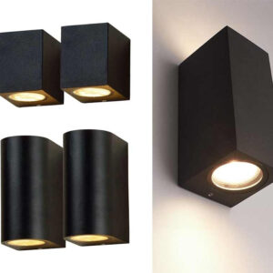 Aluminium Wandlamp Voor GU-10 LED Spots