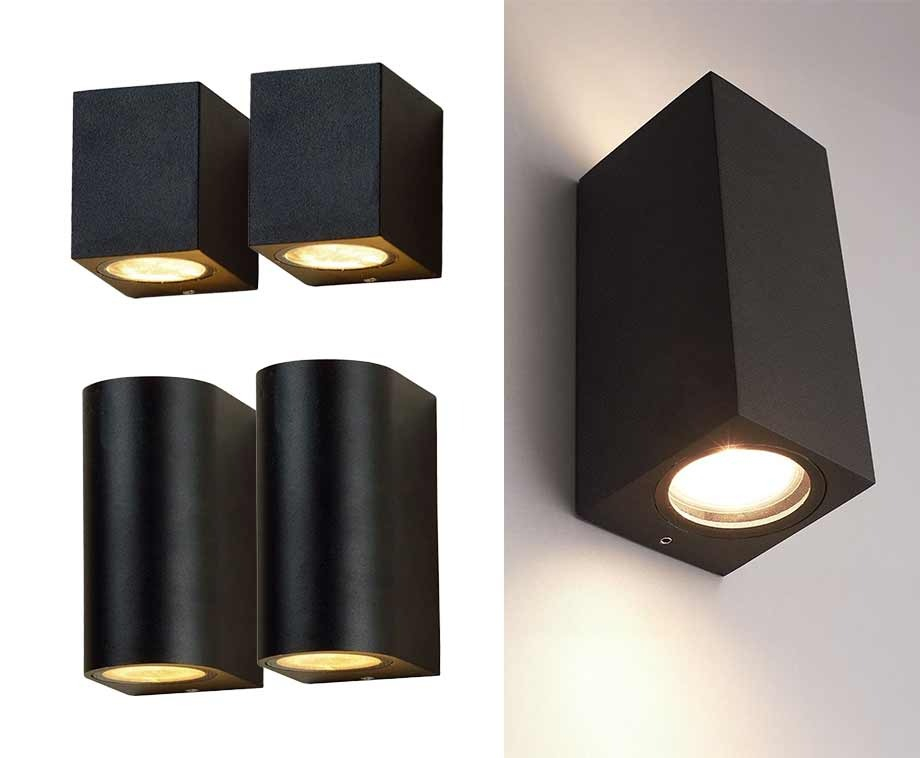 Aluminium Wandlamp Voor GU-10 LED Spots