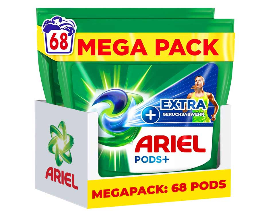 68-PACK Ariel All-in-1 Pods Universal Met Extra Geurbeschermer