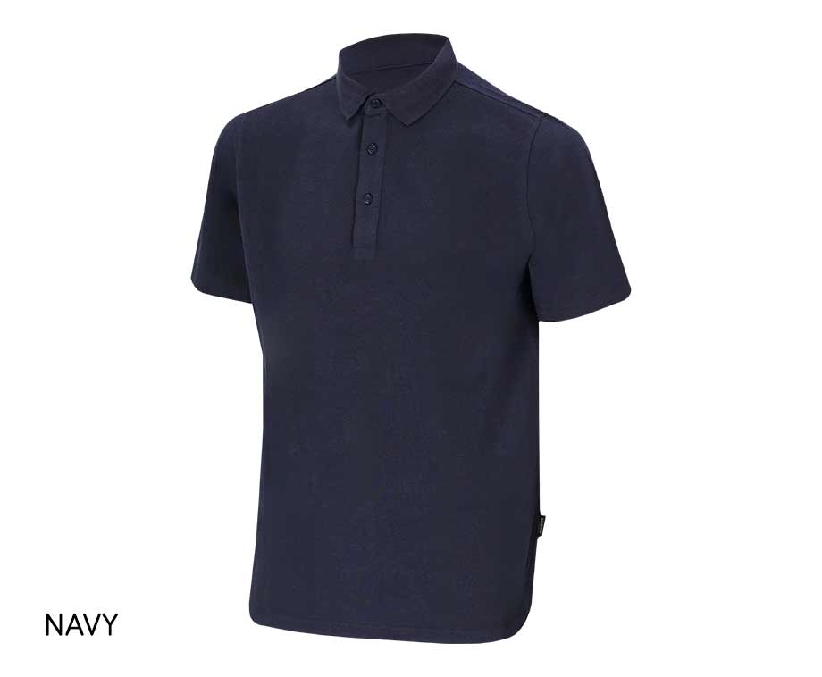 Bamboo Elements Heren Polo-Navy-XXL