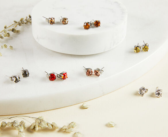 Set van 7 Oorbellen in Geschenkverpakking