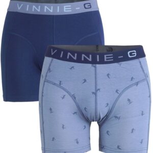 Vinnie-G Boys boxershorts Ski Dark - Print 2-Pack-128/134
