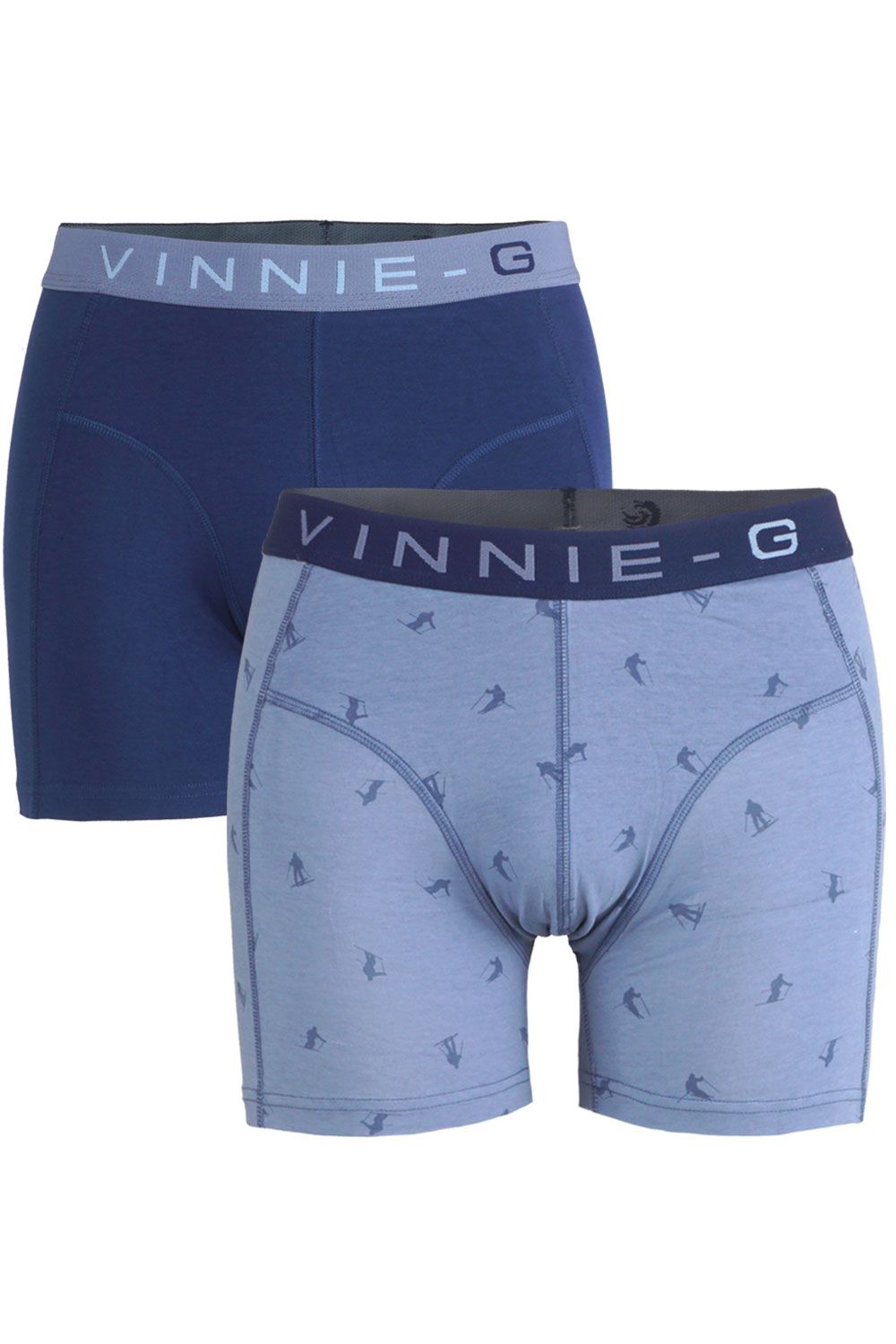 Vinnie-G Boys boxershorts Ski Dark - Print 2-Pack-128/134