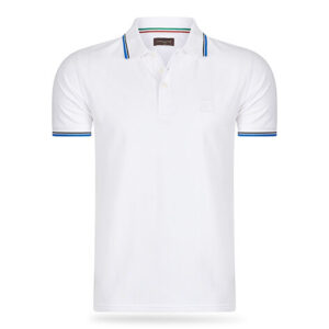 Cappuccino Polo Applique Pique White M