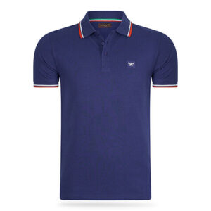 Cappuccino Polo Applique Pique Navy S