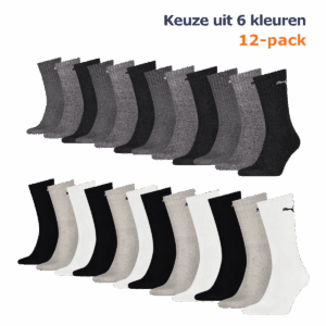 Puma Sportsokken wit 12-pack-43-46