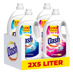 2x5L Dash Wasmiddel Alpenfris Of Color