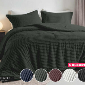 Teddy Rib Dekbedovertrek