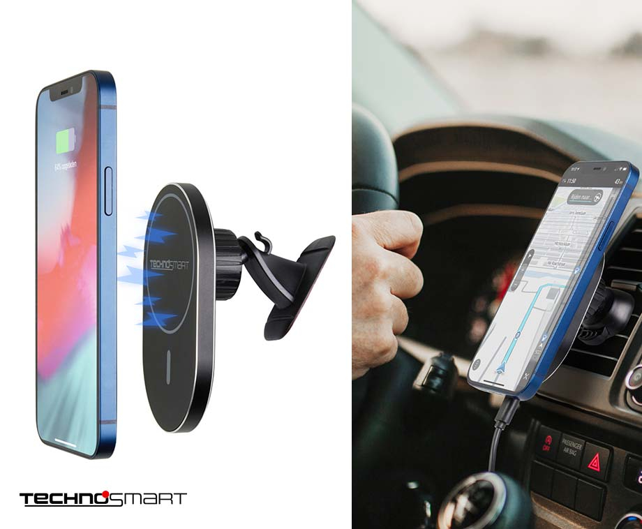 Draadloze Auto Oplader Met Magnetische Bevestiging