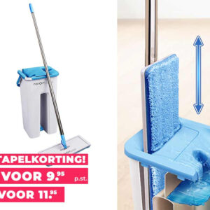 2-In-1 Flat Mop Dweilsysteem