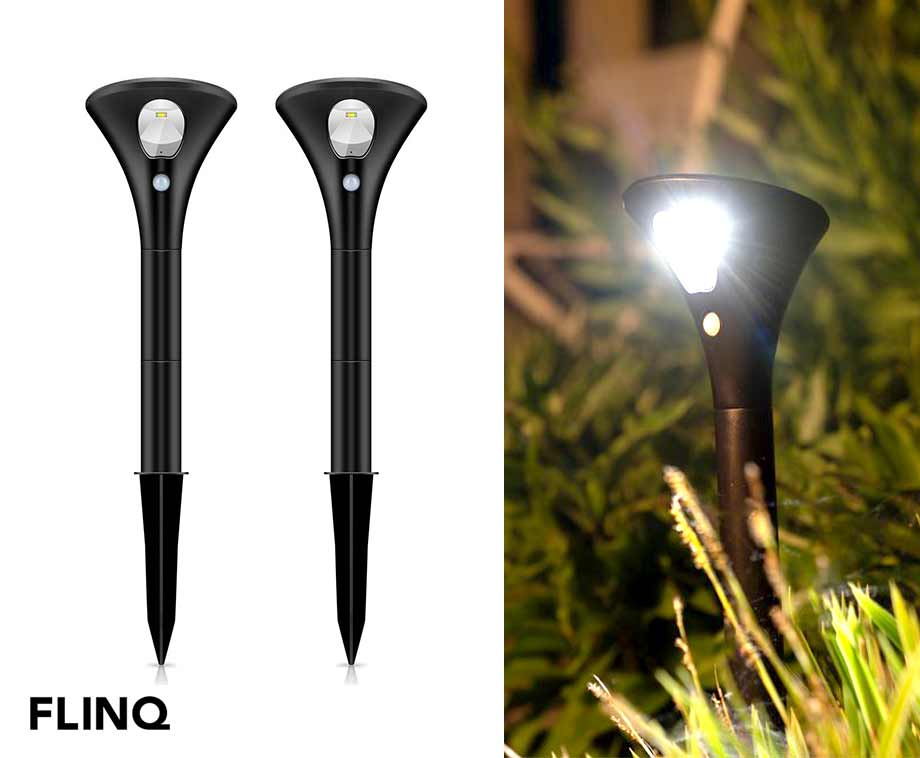 2-Pack Grote FlinQ Solar Spike Tuinlampen