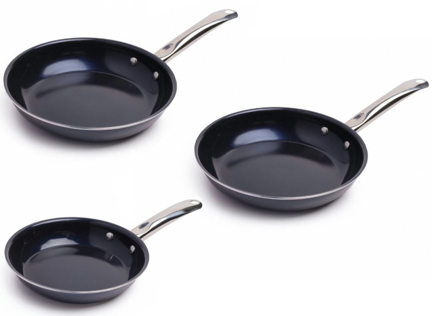 Nexxt Koekenpan - Ø20, Ø24 of Ø28 cm - Keramisch met Diamantcoating - RVS Greep - Vaatwasserbestendig