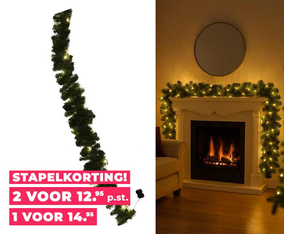 Kerst Guirlande Met LED Lichtjes