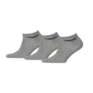Head 3-pack Unisex Sneaker Sock Grey-39-42