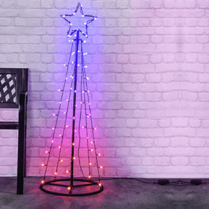 LED Kerstboom - RGB kerstverlichting - 100 cm