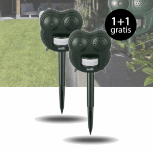 909 Outdoor Ultrasone Honden-, Katten- en Muizen Verjager 1+1 Gratis
