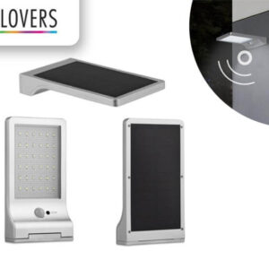LED Lovers Kansas Solar Flat Light - Met Bewegingssensor - IP44 - Zilver