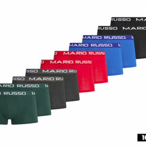 Mario Russo 10-pack Boxers - 5 kleuren in één set