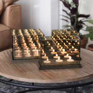 Bijzondere never ending waxinelichthouders