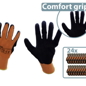 24-pack GS 'heavy duty' werkhandschoenen - Dames en Heren