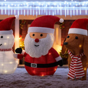 Lichtgevende Kerstfiguren