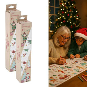 Kerstkleurplaat Op Rol