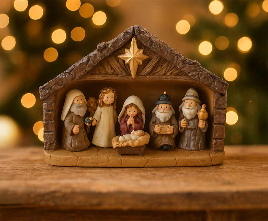 7-Delige Kerststal Figuren Set